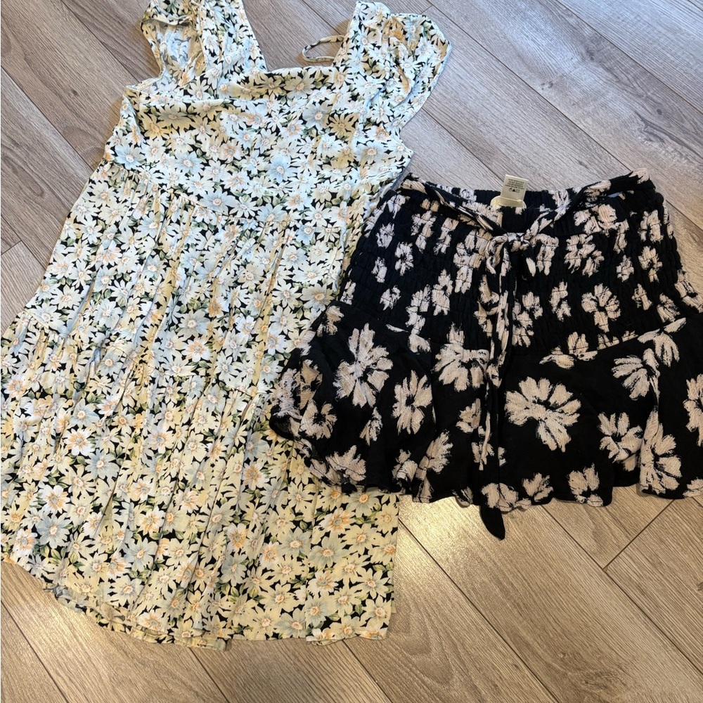 ❌SOLD❌Floral Dress and Shorts Set